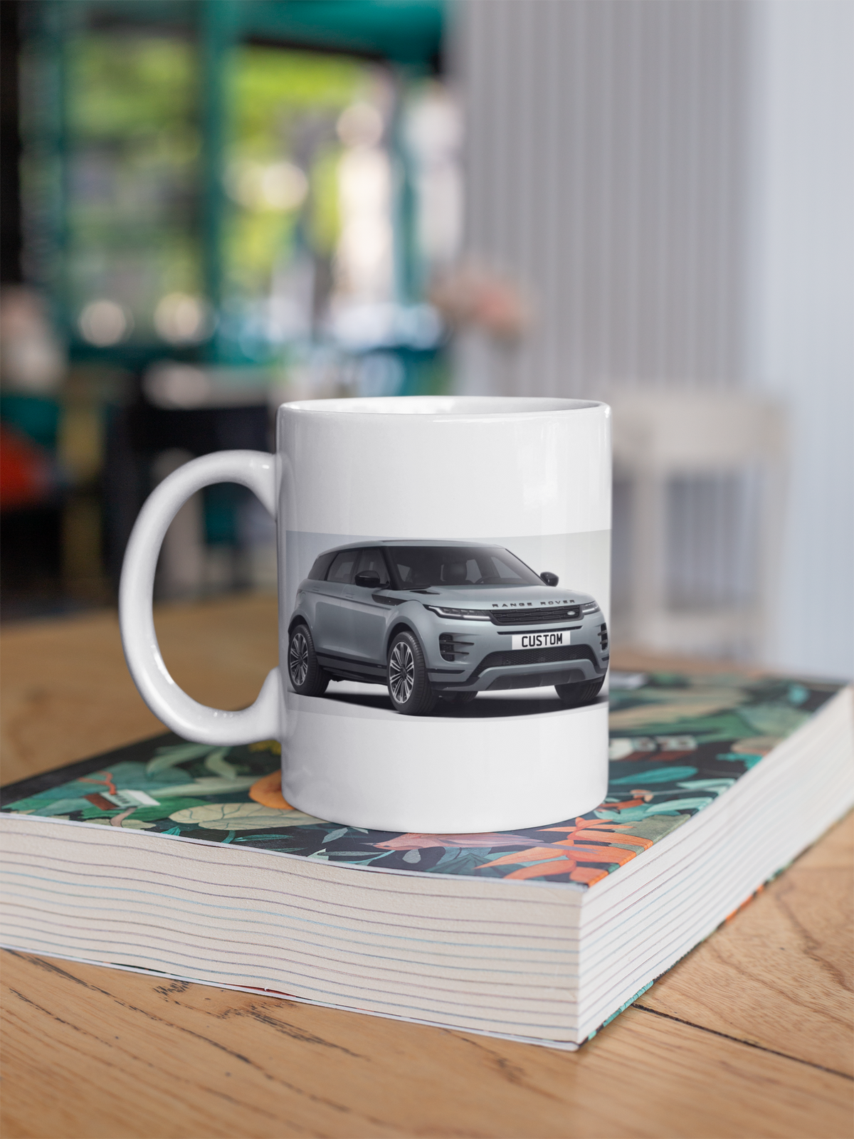 Personalised Land Rover Evoque Autobiography Black Edition Mug