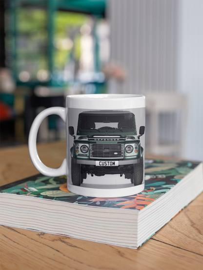 Personalised Land Rover Classic Defender Soft Top Mug