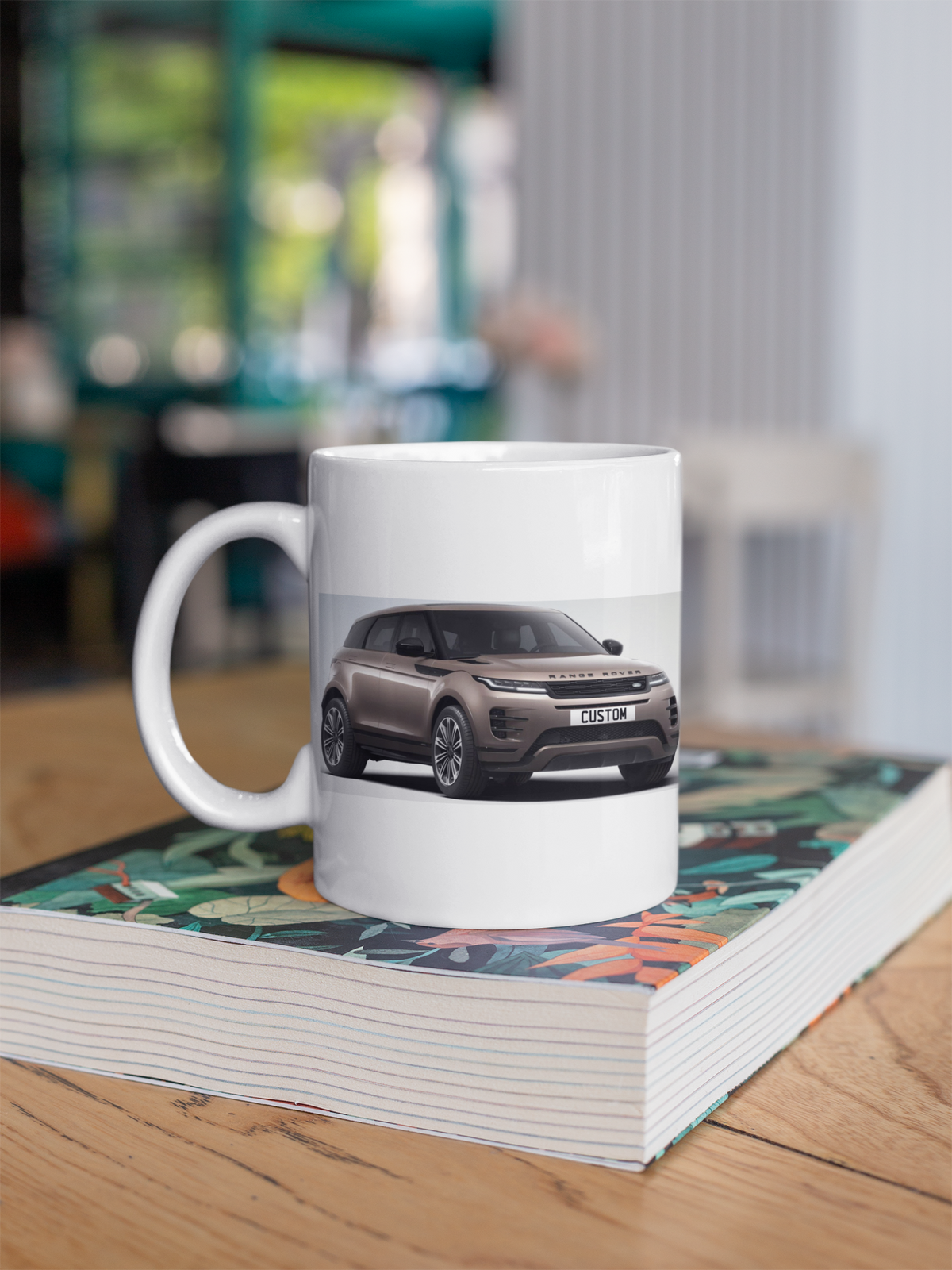 Personalised Land Rover Evoque Autobiography Black Edition Mug