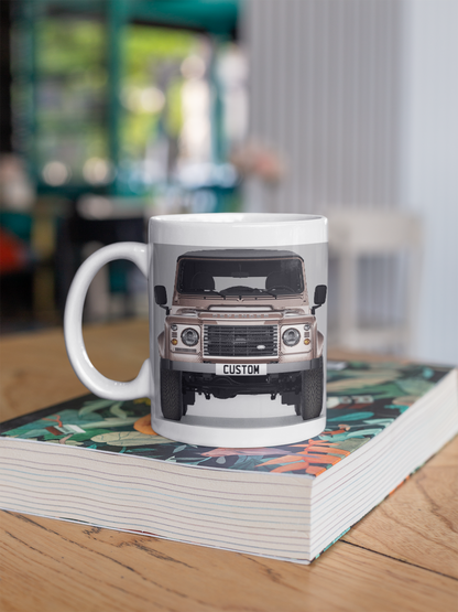 Personalised Land Rover Classic Defender Soft Top Mug
