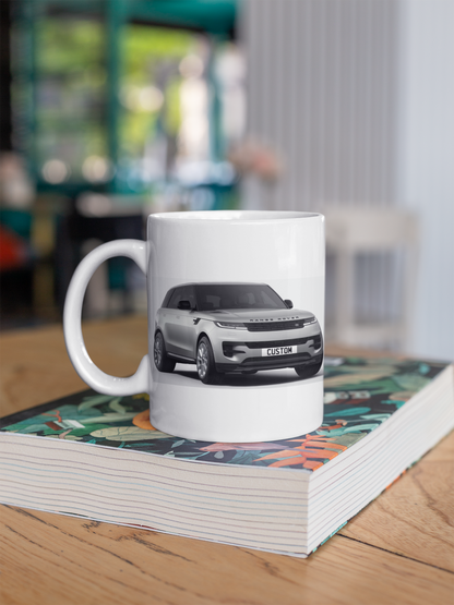 Personalised Land Rover Range Rover Sport SE Black Edition Mug