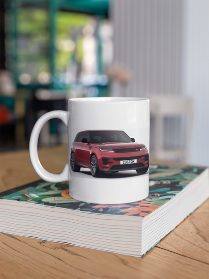 Personalised Land Rover Range Rover Sport Autobiography Black Edition Mug
