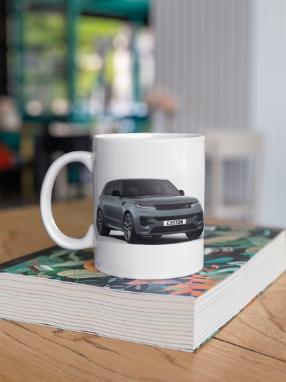 Personalised Land Rover Range Rover Sport Autobiography Black Edition Mug