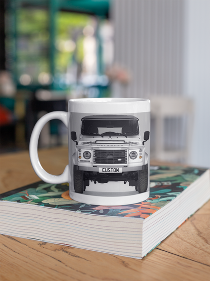 Personalised Land Rover Classic Defender Soft Top Mug