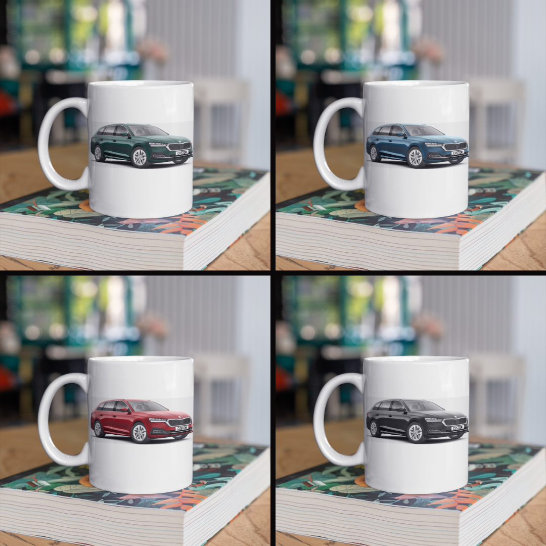 Personalised Skoda Octavia Estate SE L Mug