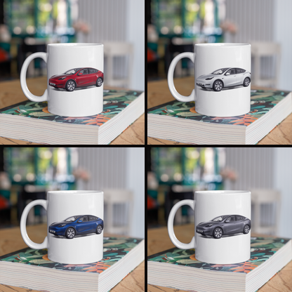 Personalised Tesla Model Y Mug