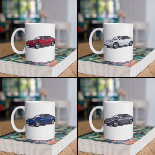 Personalised Tesla Model Y Mug