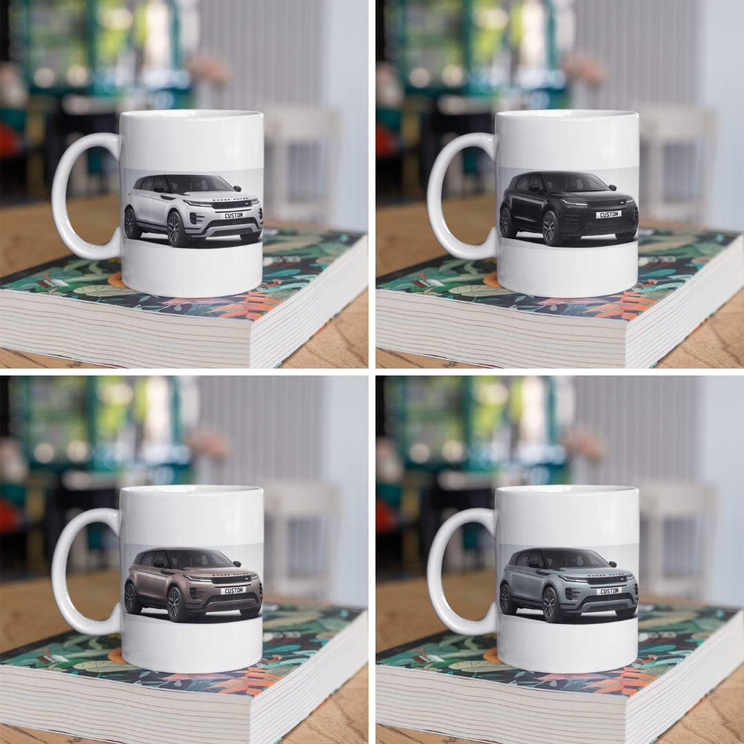 Personalised Land Rover Evoque Dynamic SE Black Edition Mug