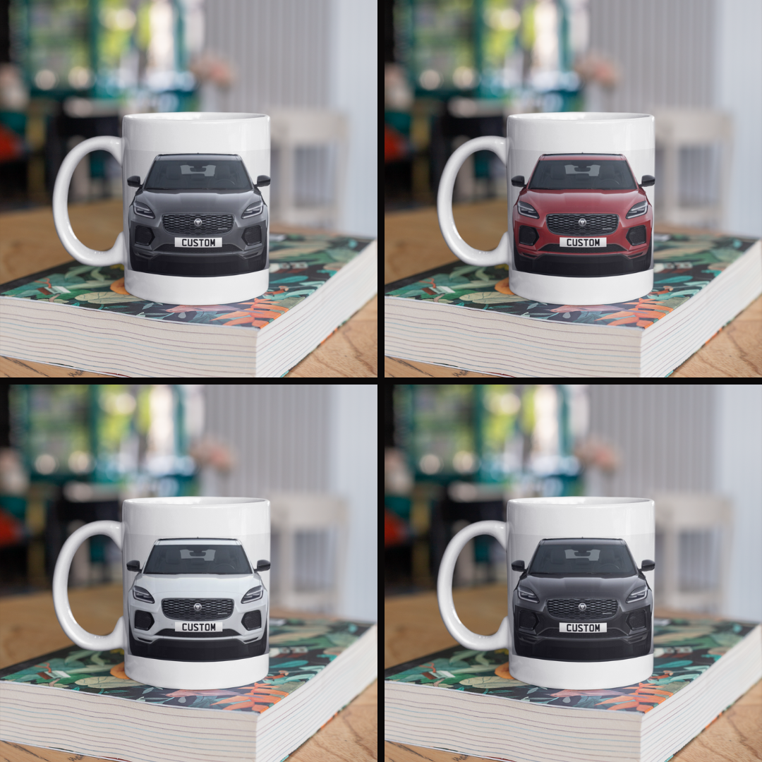 Personalised Jaguar E-Pace R Dynamic HSE Black Mug