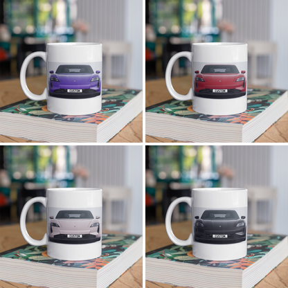 Personalised Porsche Taycan Turbo Sport Turismo Mug