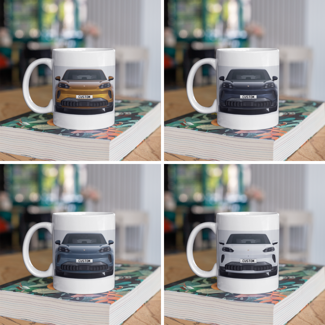 Personalised Porsche Cayenne S Electric Mug