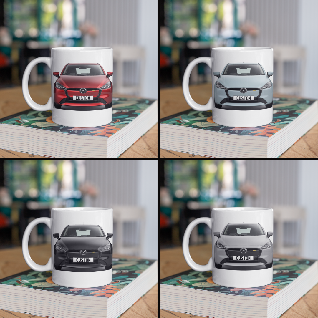 Personalised Mazda 2 Centre Line Mug