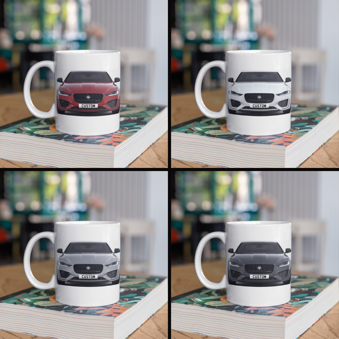 Personalised Jaguar XE R-Dynamic HSE Black Mug