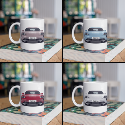 Personalised Porsche Taycan 4 Cross Turismo Mug