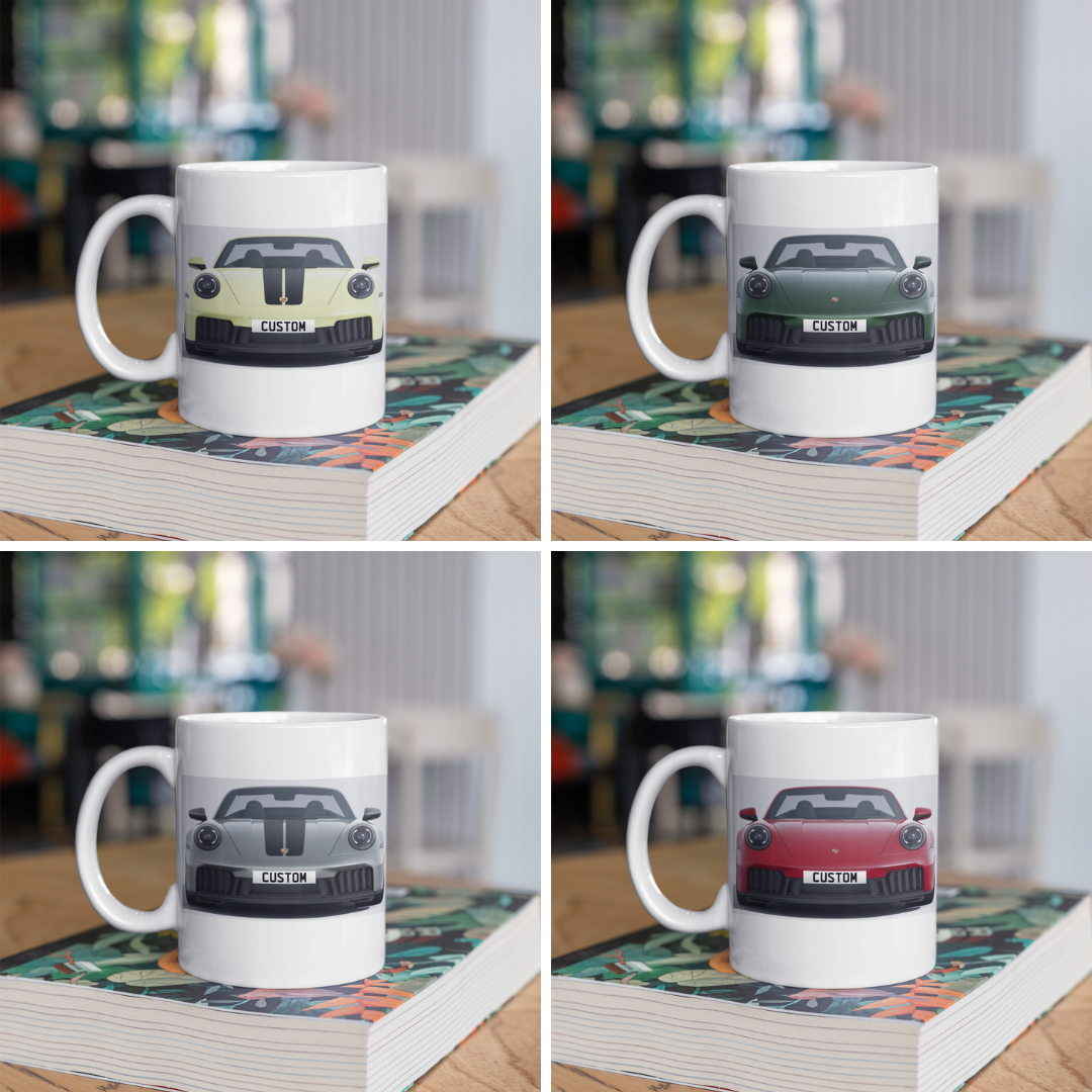 Personalised Porsche 911 Carrera 4 GTS Cabriolet Mug