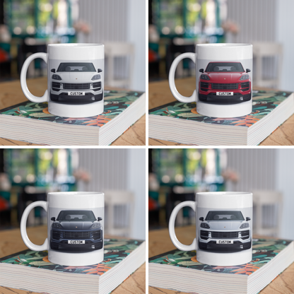 Personalised Porsche Cayenne Black Edition Mug