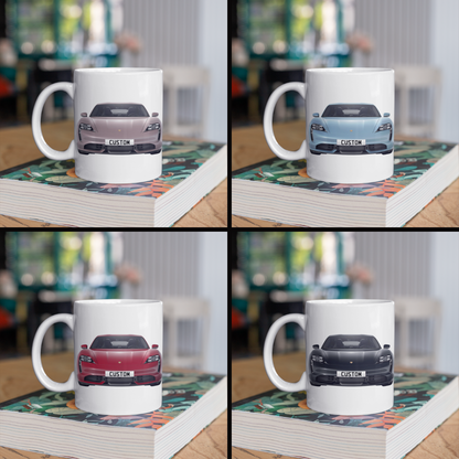 Personalised Porsche Taycan Turbo Mug