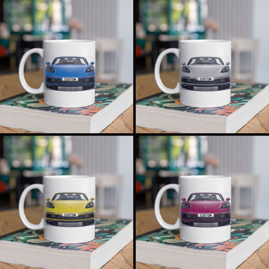 Personalised Porsche 718 Boxster GTS 4.0 Mug