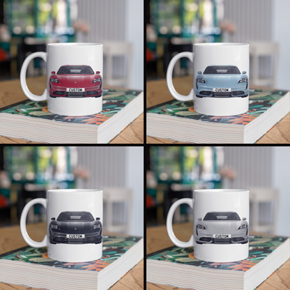 Personalised Porsche Taycan Turbo Sport Turismo Mug