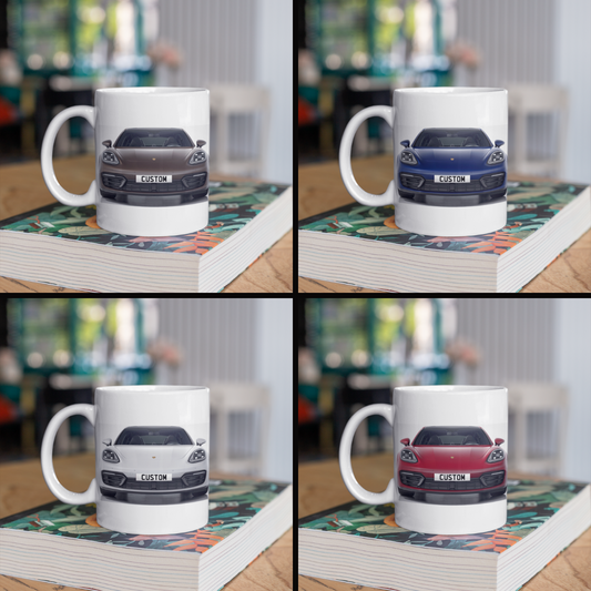 Personalised Porsche Panamera 4 Platinum Edition Mug