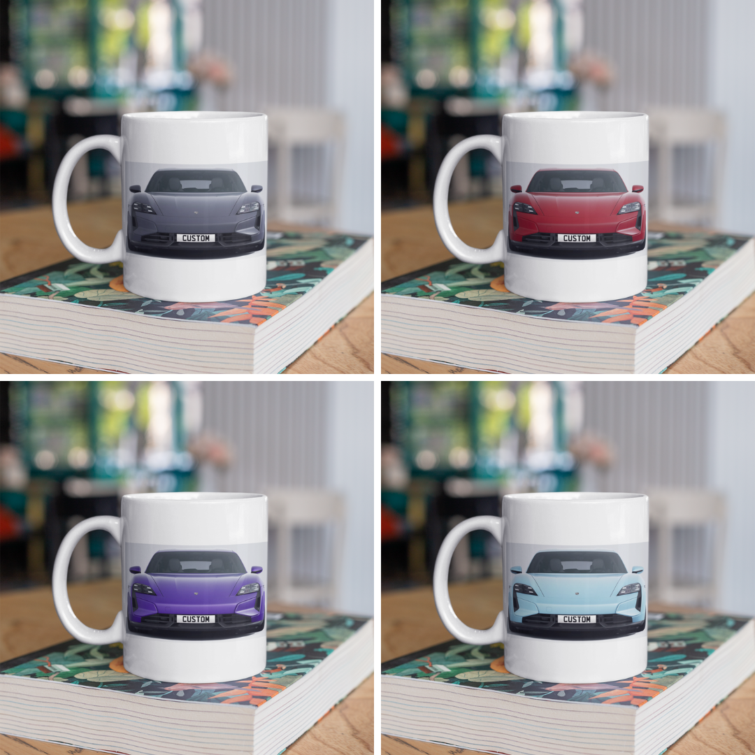 Personalised Porsche Taycan Turbo S Sport Turismo Mug