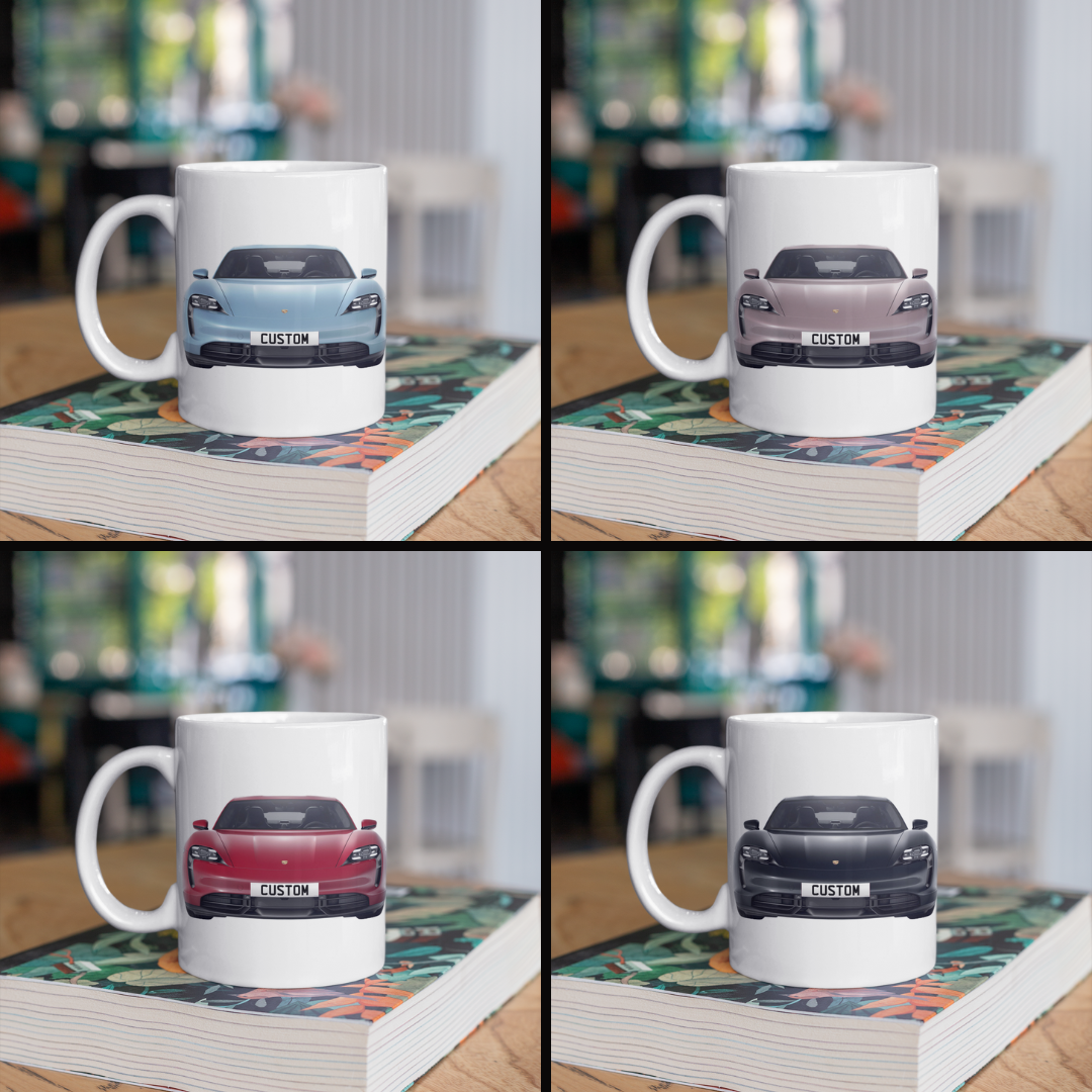 Personalised Porsche Taycan Turbo S Mug