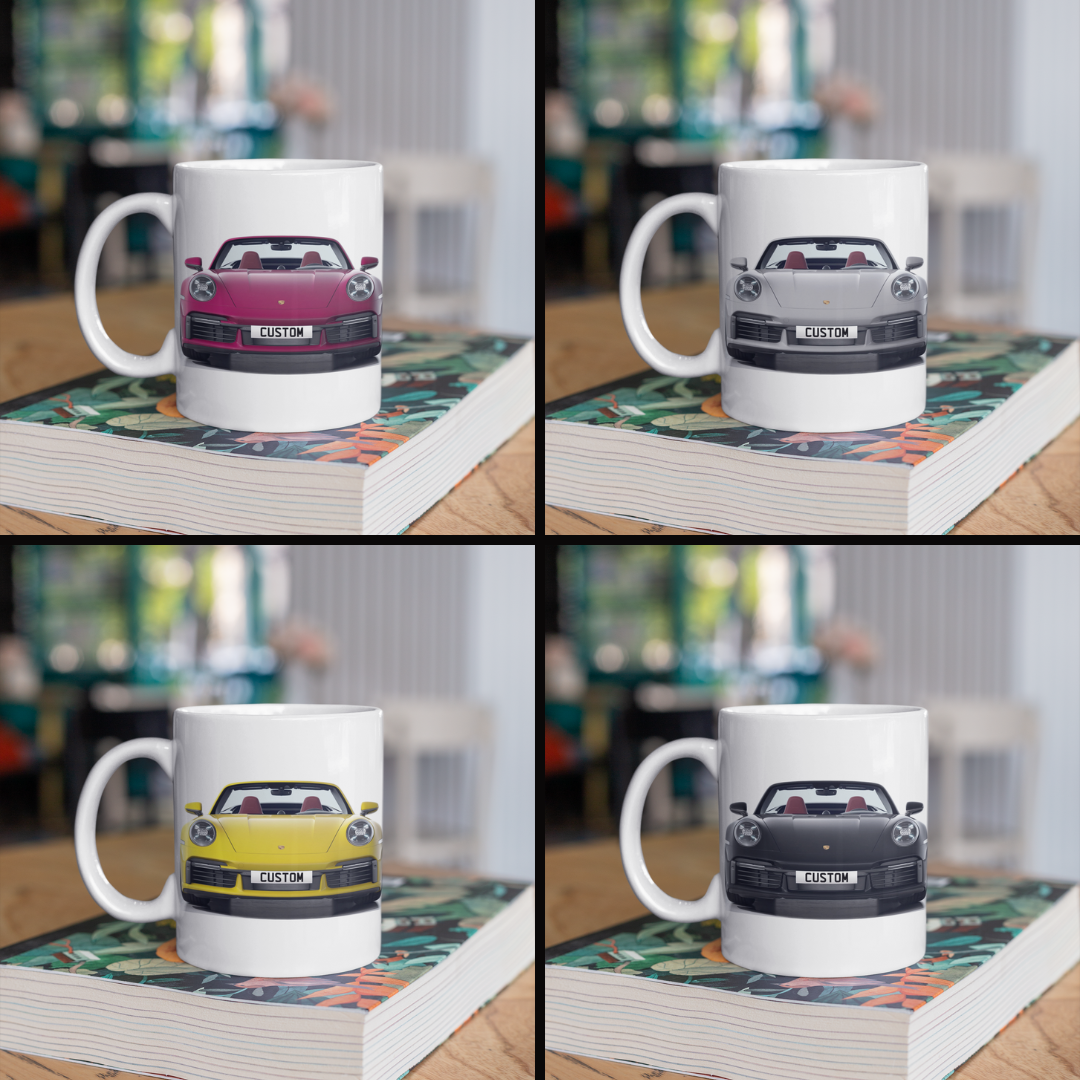 Personalised Porsche 911 Turbo S Cabriolet Mug