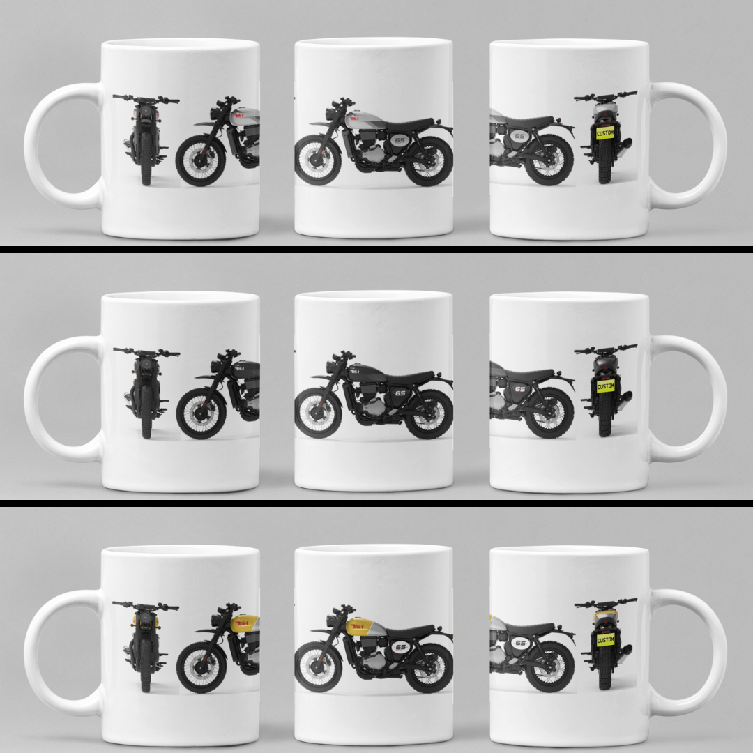 Personalised BSA Scrambler Motorcycle Mug