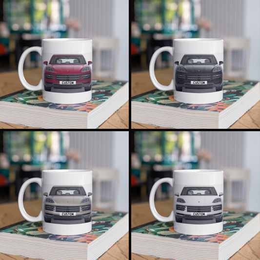 Personalised Porsche Cayenne E-Hybrid Coupe Mug