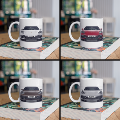 Personalised Porsche Panamera 4 E-Hybrid Platinum Edition Mug