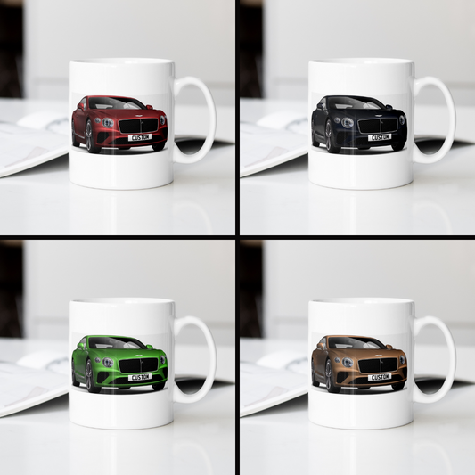 Personalised Bentley Continental GT Mug