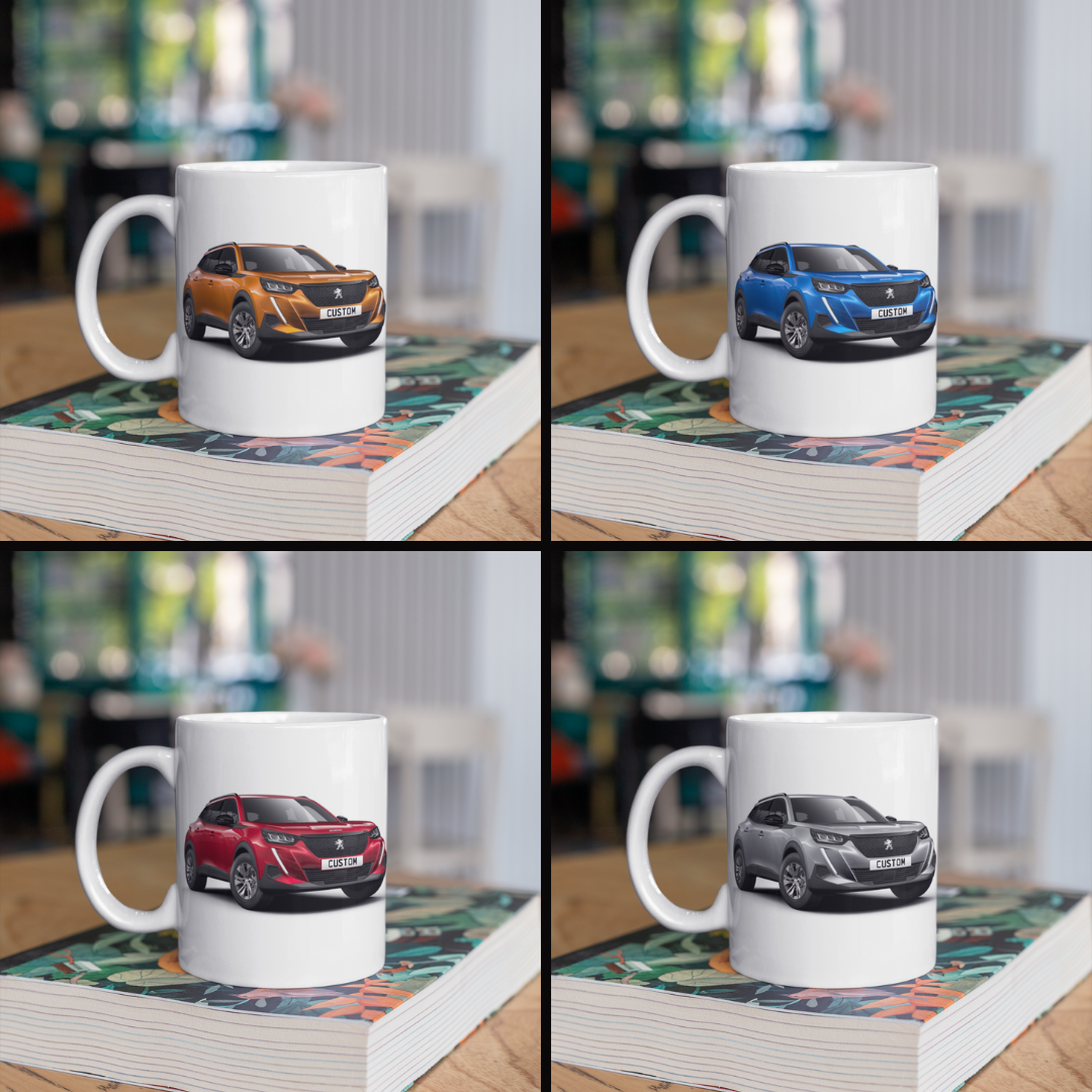 Personalised Peugeot 2008 Active Premium+ Mug