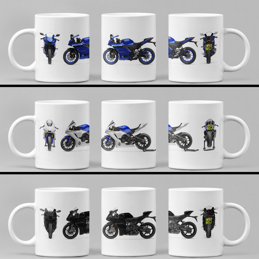 Personalised Yamaha Supersport Motorcycle Mug - Model Choice