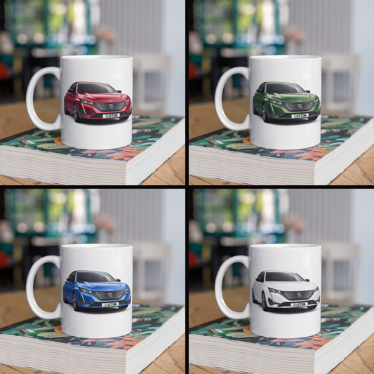 Personalised Peugeot 308 Allure Mug