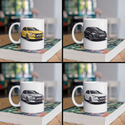 Personalised Peugeot 208 Mug