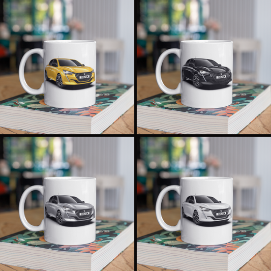 Personalised Peugeot 208 Mug