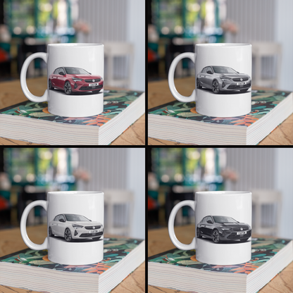 Personalised Vauxhall Corsa Electric Mug