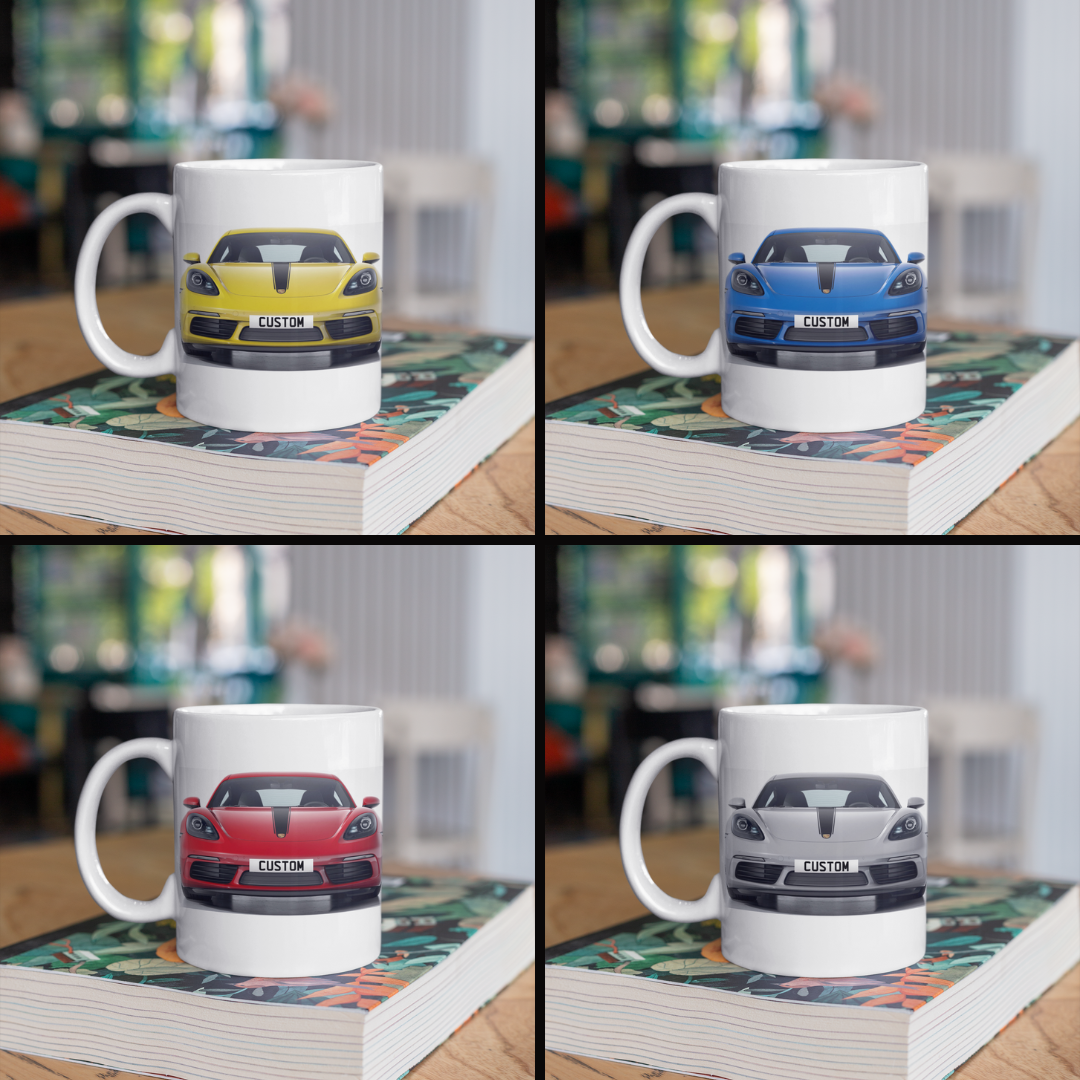 Personalised Porsche 718 Cayman Style Edition Mug