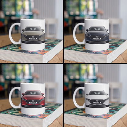 Personalised Mazda 3 Centre Line Mug