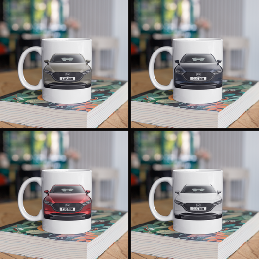 Personalised Mazda 3 Centre Line Mug