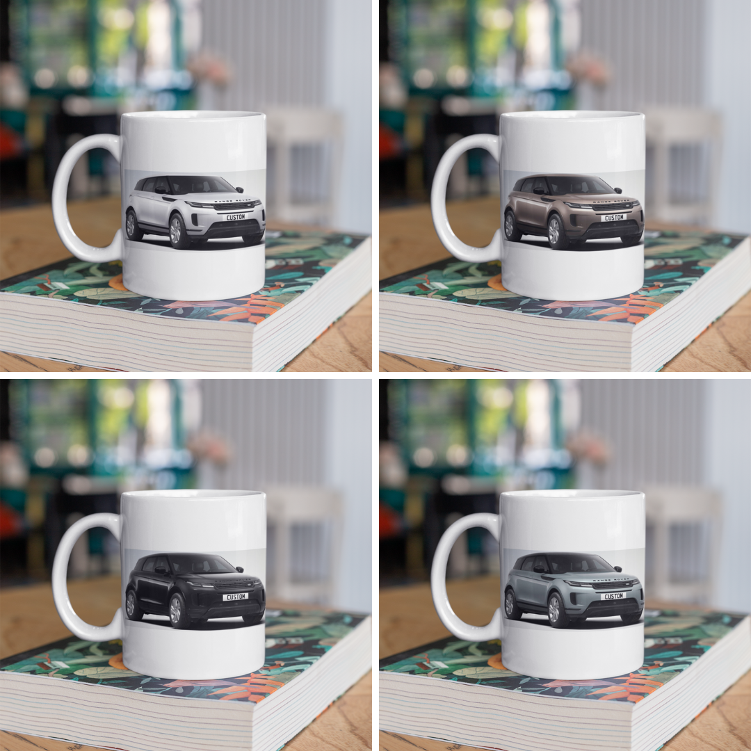 Personalised Land Rover Evoque S Black Edition Mug