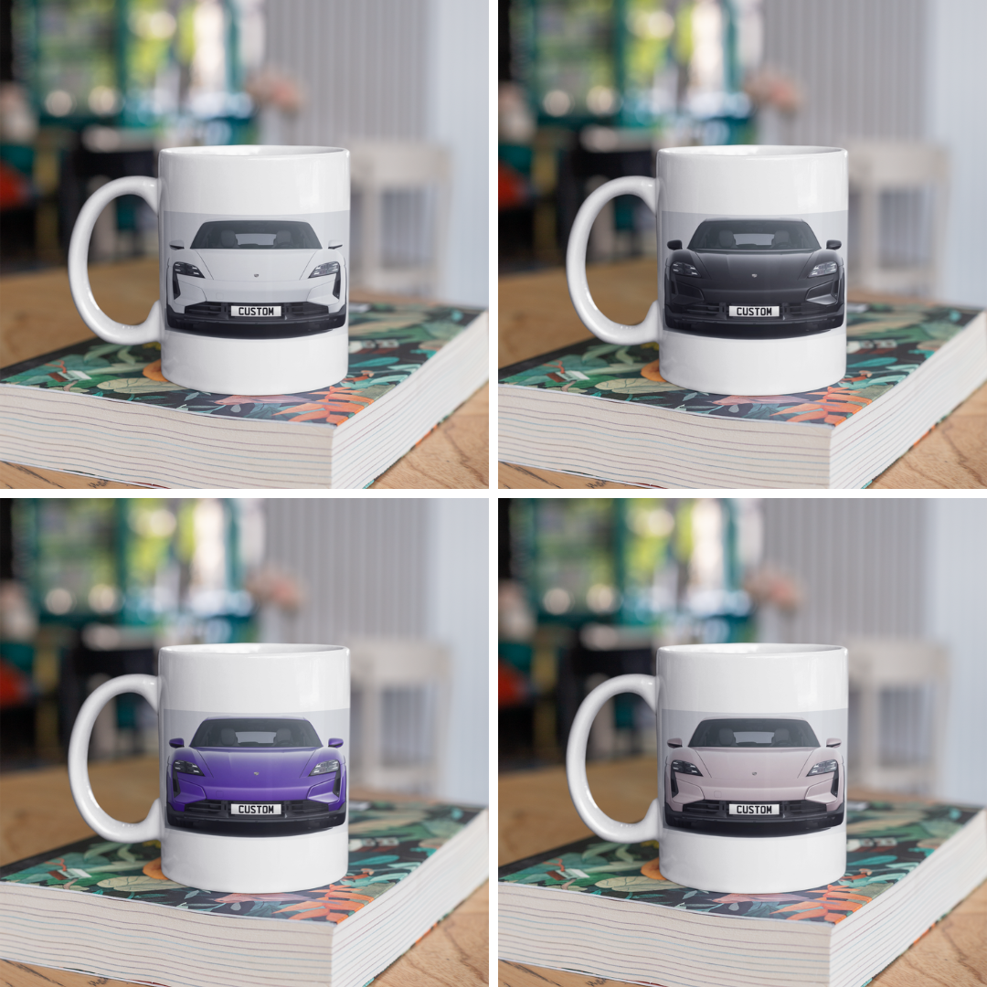 Personalised Porsche Taycan Turbo S Cross Turismo Mug