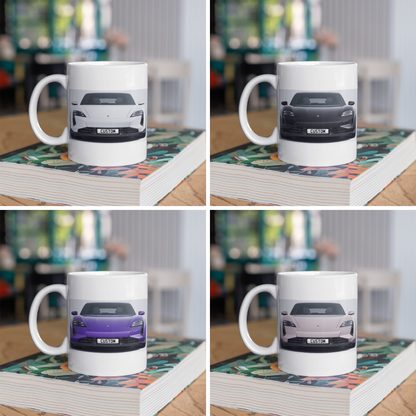 Personalised Porsche Taycan Turbo S Cross Turismo Mug