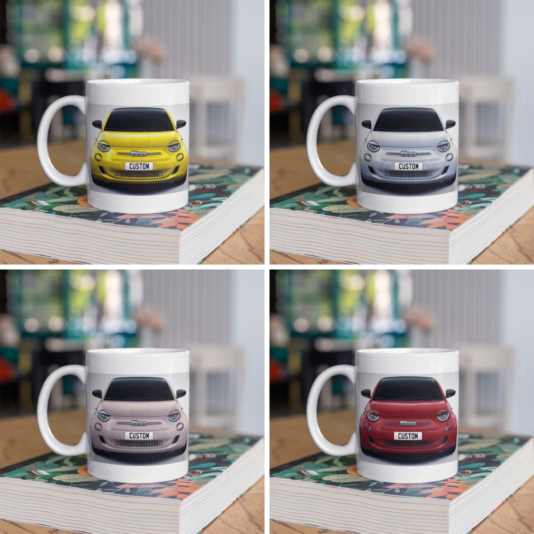 Personalised Fiat 500e Cabrio La Prima Mug