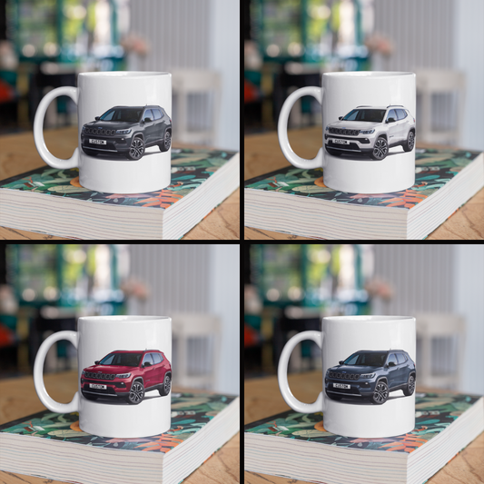 Personalised Jeep Compass Limited Mug