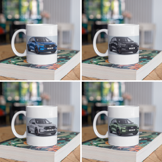 Personalised Ford Kuga ST Line X Black Package Mug