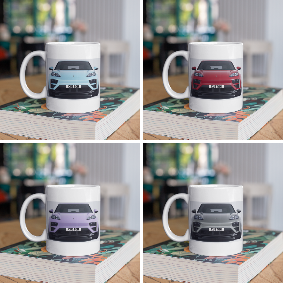 Personalised Porsche Macan Turbo Electric Mug