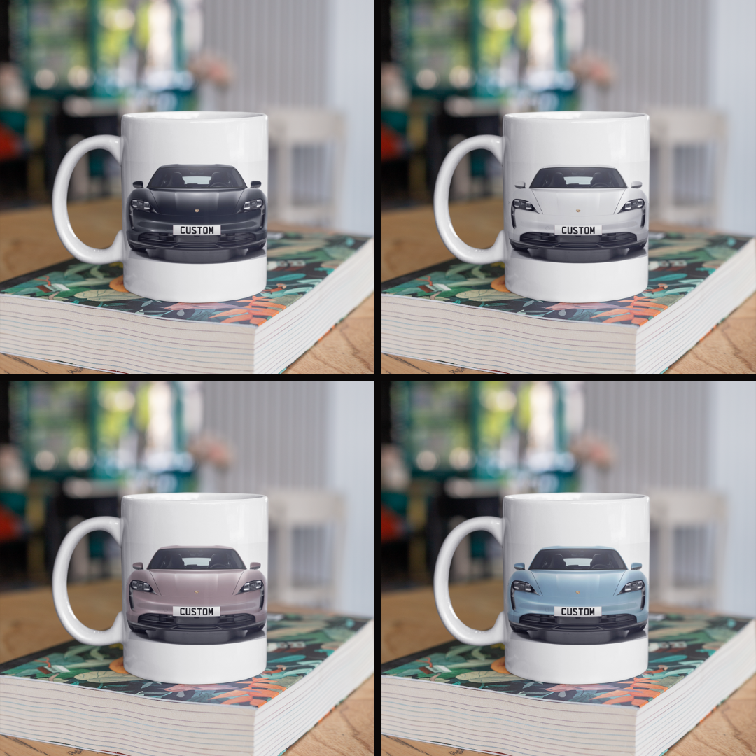 Personalised Porsche Taycan 4S Sport Turismo Mug