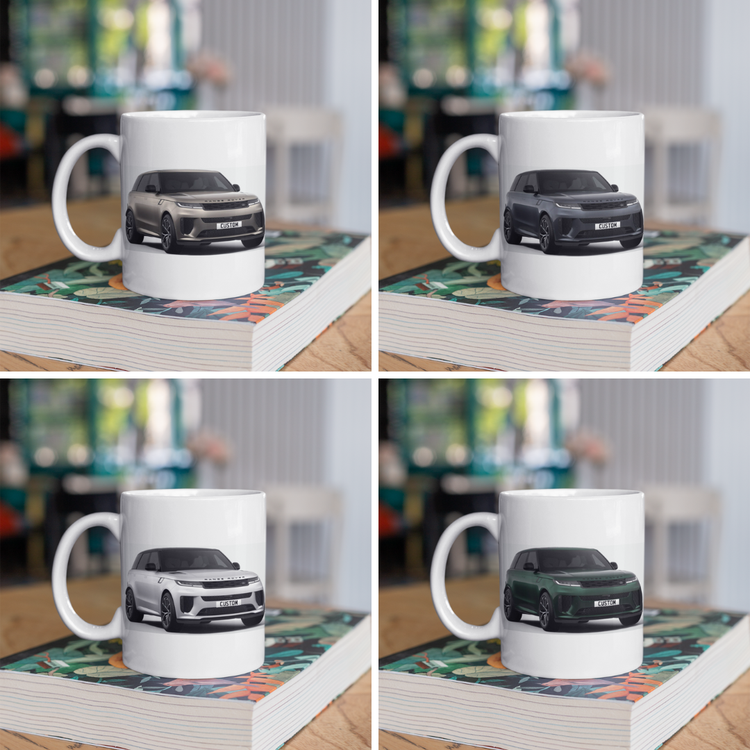 Personalised Land Rover Range Rover Sport SV Carbon Fibre Pack Mug