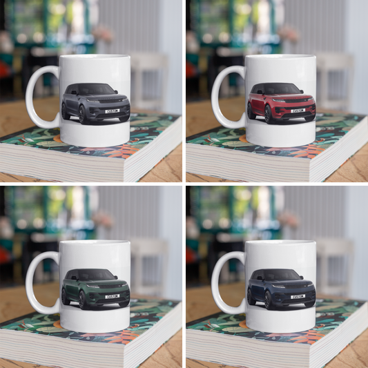 Personalised Land Rover Range Rover Sport Dynamic SE Black Edition Mug
